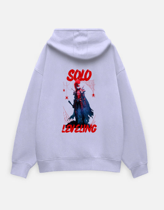 Anime Oversized Hoodie hoodie oversized fit cotton fabric heavyweight fabric printed design anime inspired design detail view by HAViT Apparel