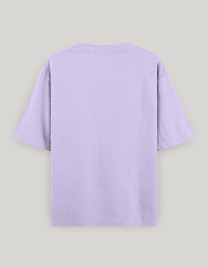 Fearless Attitude Women's Oversized Tee t-shirt oversized fit cotton fabric heavyweight fabric embroidered design detail view by HAViT Apparel