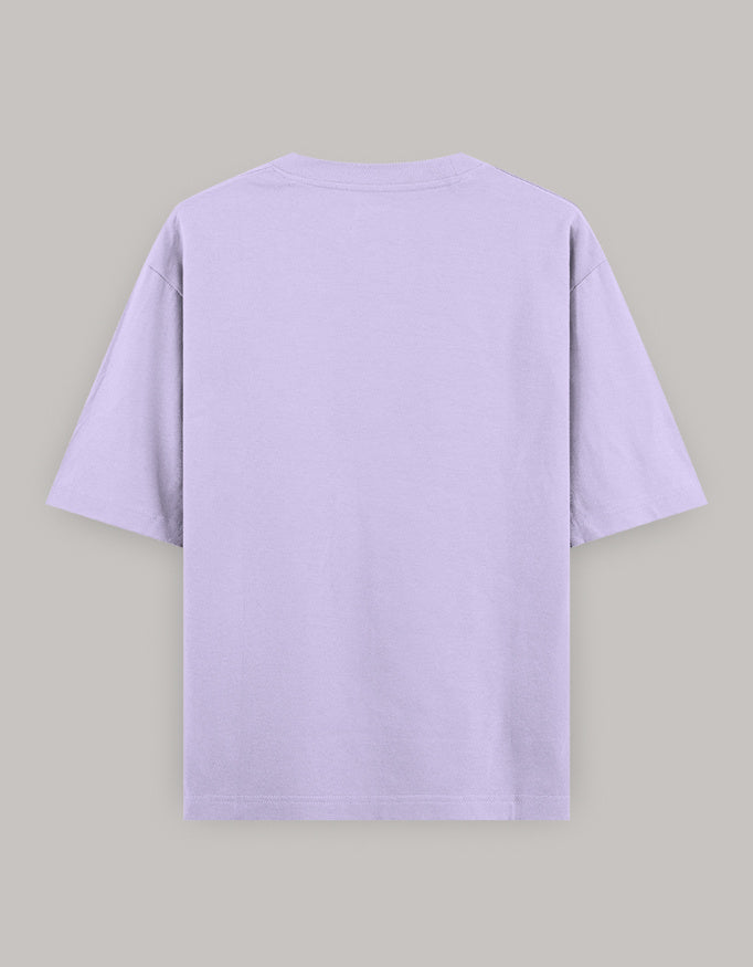 Self Love Bloom Oversized Tee t-shirt oversized fit cotton fabric heavyweight fabric printed design detail view by HAViT Apparel