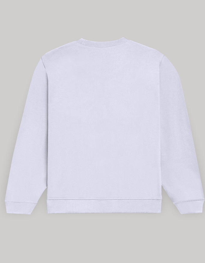Aesthetic Women’s Sweatshirt – Left Pocket Love Edition sweatshirt regular fit cotton fabric heavyweight fabric graphic print printed design detail view by HAViT Apparel