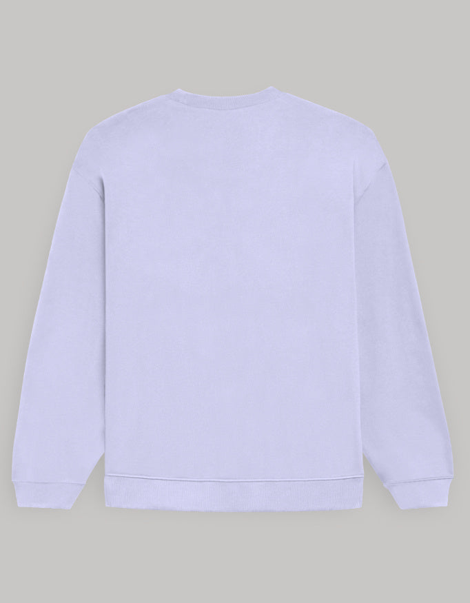 Aesthetic Oversized Women’s Sweatshirt – Hype Girl Graphic sweatshirt oversized fit cotton fabric heavyweight fabric printed design detail view by HAViT Apparel