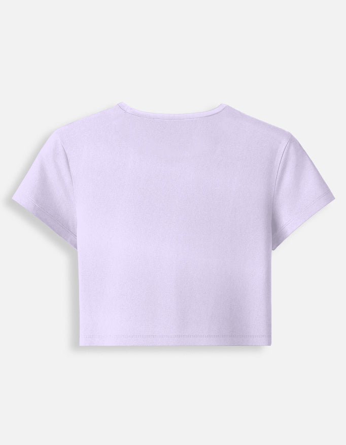 Butterfly Core Baby Tee cotton fabric heavyweight fabric detail view by HAViT Apparel