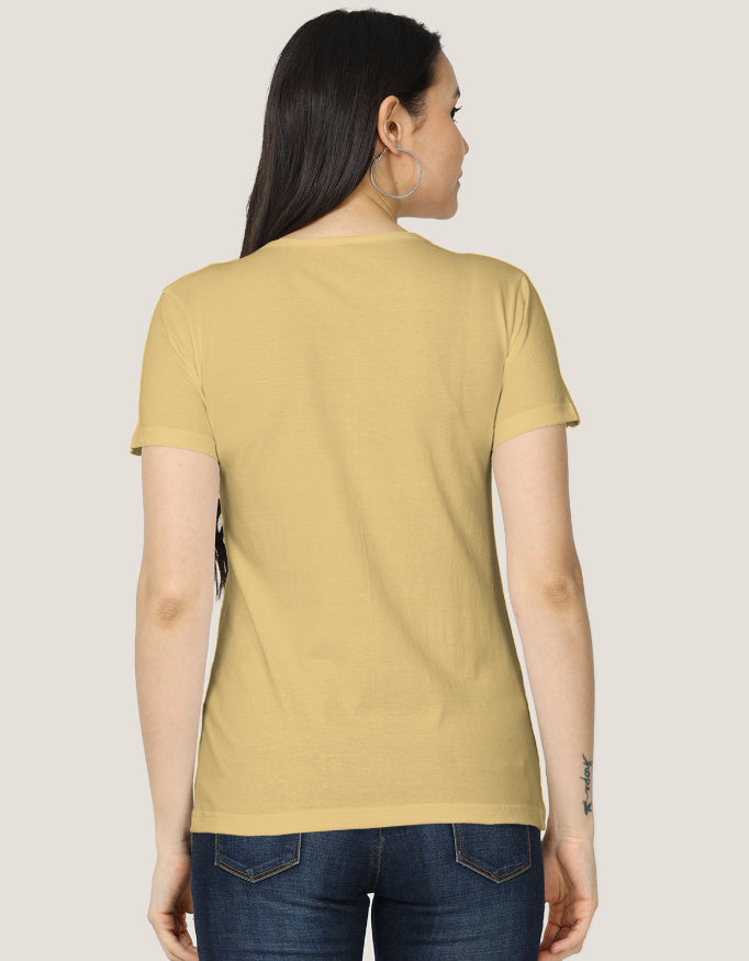 Women's Classic T-Shirt regular fit cotton fabric heavyweight fabric detail view by HAViT Apparel