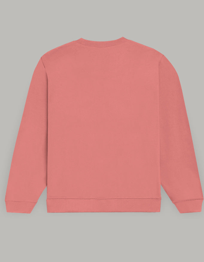 Take Deep Breaths Women Sweatshirt – Calm & Minimal Edition sweatshirt regular fit cotton fabric heavyweight fabric printed design detail view by HAViT Apparel