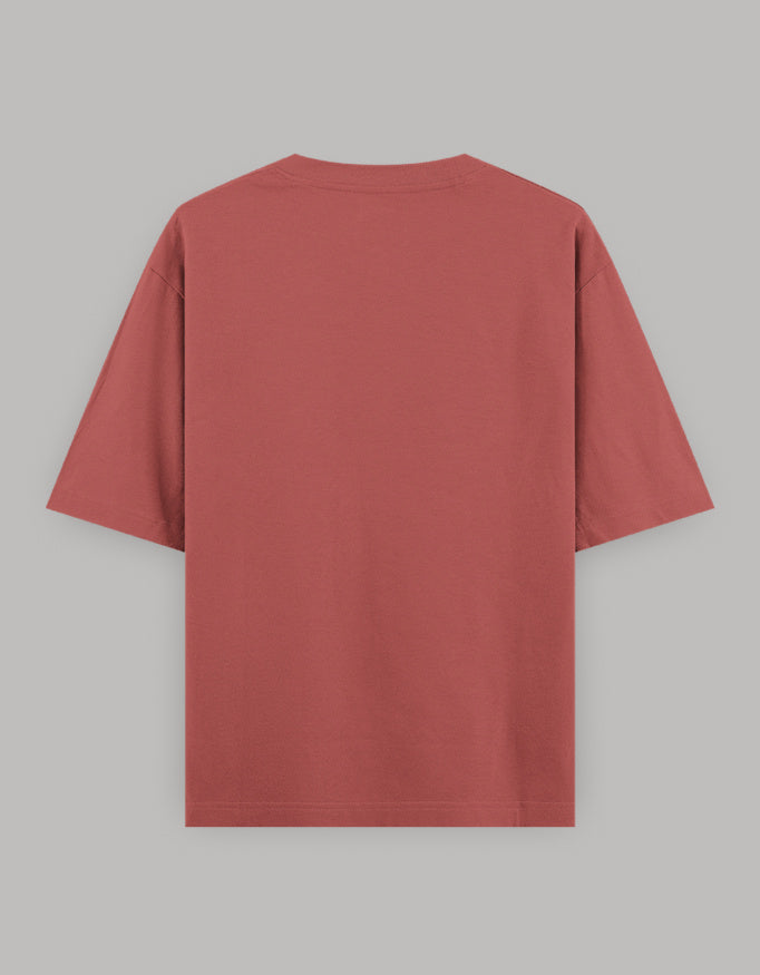 Beautifully Different Statement Oversized Tee t-shirt oversized fit cotton fabric heavyweight fabric printed design detail view by HAViT Apparel