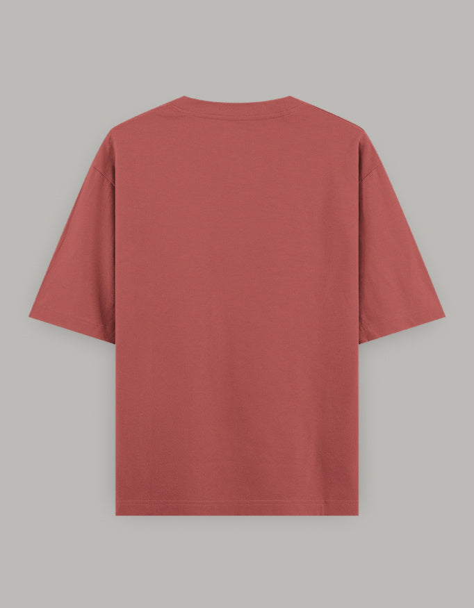 Pure Heart Embroidered Oversized Tee t-shirt oversized fit cotton fabric heavyweight fabric embroidered design detail view by HAViT Apparel