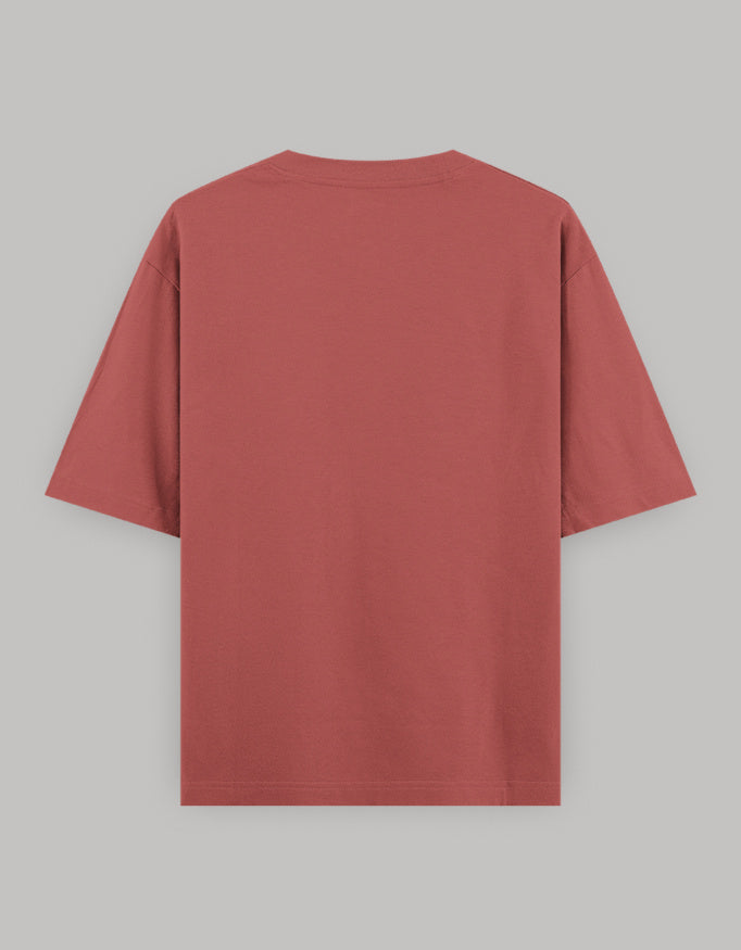 Rising Sun Pocket Embroidered Oversized Tee t-shirt oversized fit cotton fabric heavyweight fabric embroidered design detail view by HAViT Apparel