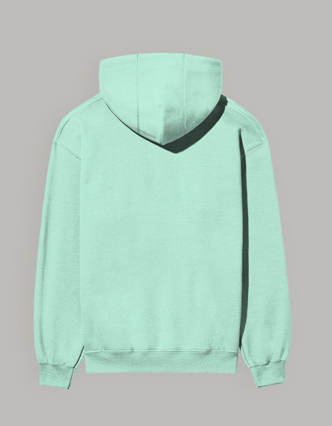 Blessed Hoodie – Minimal Lifestyle Edition hoodie regular fit cotton fabric heavyweight fabric printed design detail view by HAViT Apparel
