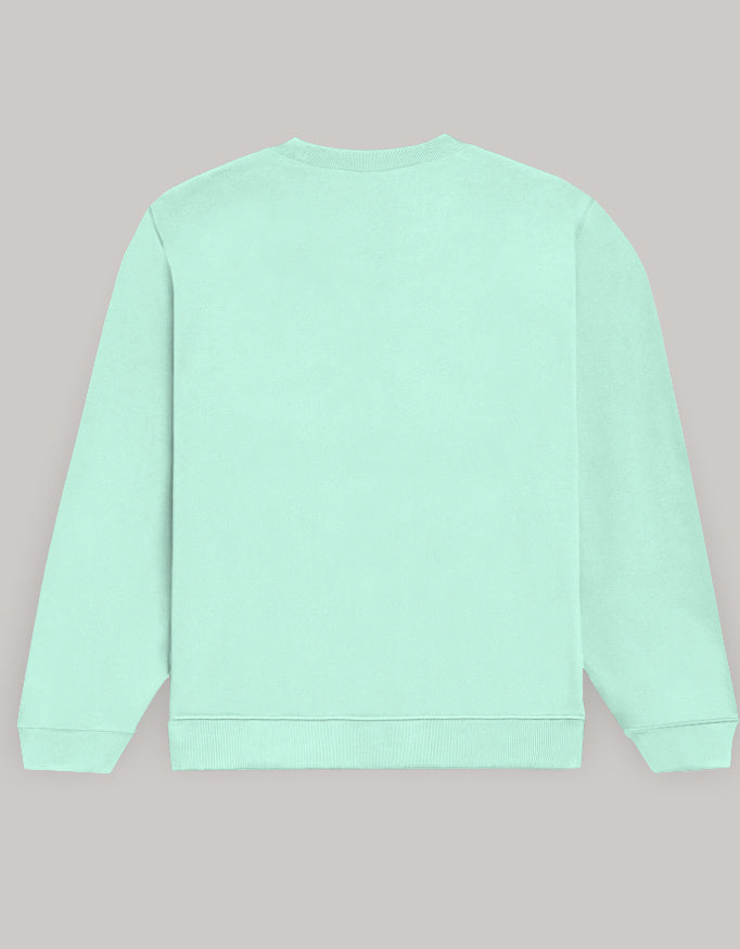Happy Me Sweatshirt sweatshirt regular fit cotton fabric heavyweight fabric printed design detail view by HAViT Apparel