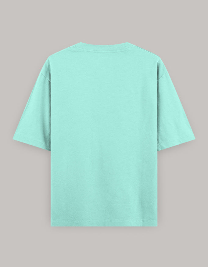 Self Love Bloom Oversized Tee t-shirt oversized fit cotton fabric heavyweight fabric printed design detail view by HAViT Apparel