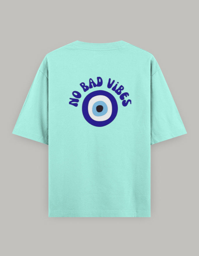 Protected Energy Oversized Women’s T-Shirt t-shirt oversized fit cotton fabric heavyweight fabric printed design detail view by HAViT Apparel