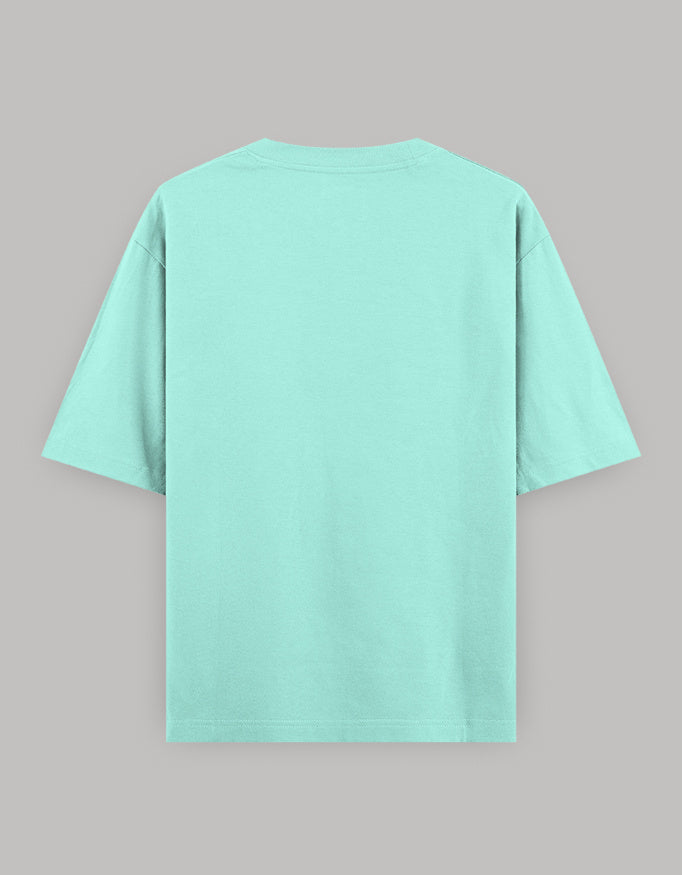 Mindful Living Oversized Cotton T-Shirt t-shirt oversized fit cotton fabric heavyweight fabric printed design detail view by HAViT Apparel