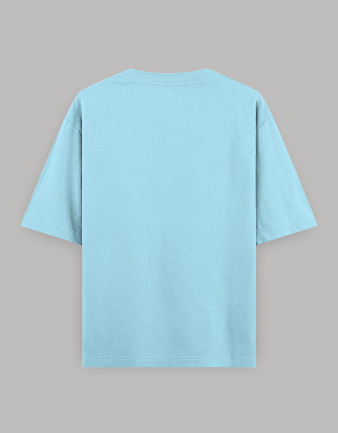 Beautifully Different Statement Oversized Tee t-shirt oversized fit cotton fabric heavyweight fabric printed design detail view by HAViT Apparel