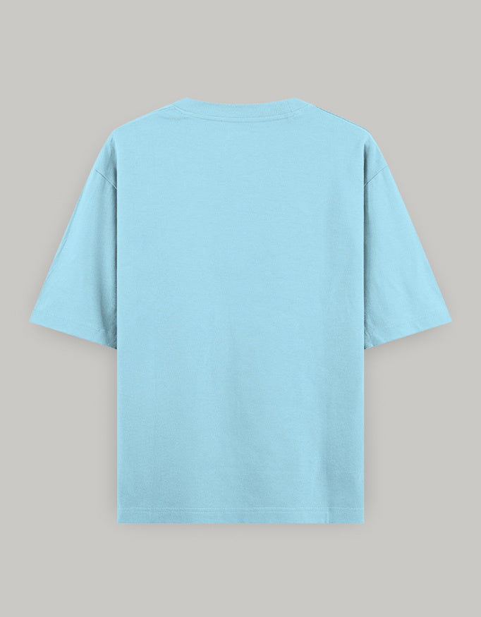 Delulu Manifestation Oversized Tee t-shirt oversized fit cotton fabric heavyweight fabric printed design detail view by HAViT Apparel