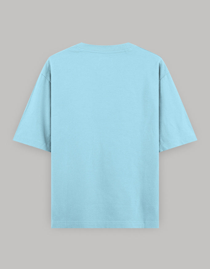 Rising Sun Pocket Embroidered Oversized Tee t-shirt oversized fit cotton fabric heavyweight fabric embroidered design detail view by HAViT Apparel