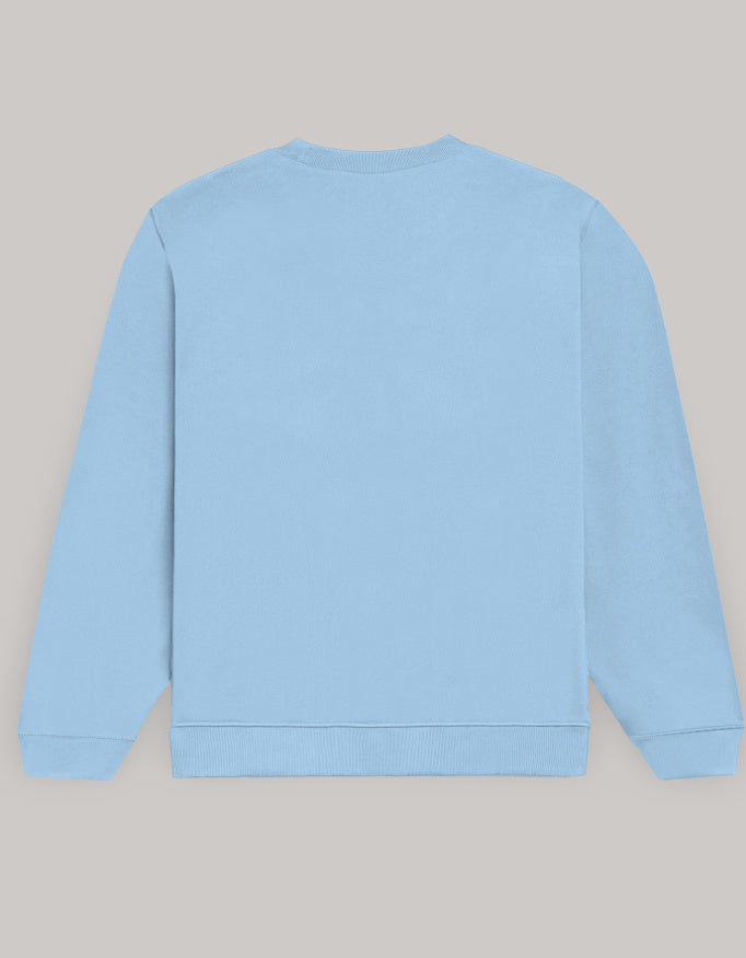 Happy Me Sweatshirt sweatshirt regular fit cotton fabric heavyweight fabric printed design detail view by HAViT Apparel