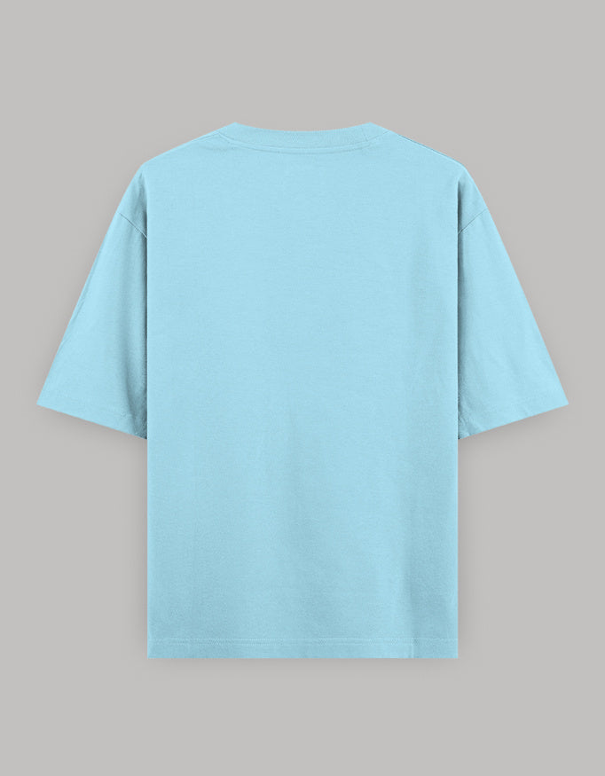 Mindful Living Oversized Cotton T-Shirt t-shirt oversized fit cotton fabric heavyweight fabric printed design detail view by HAViT Apparel