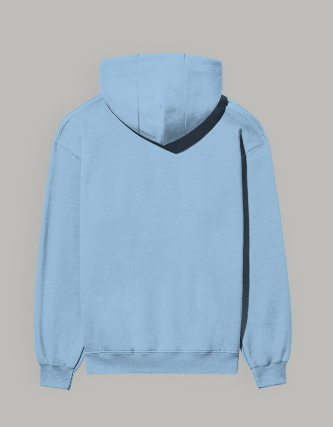 Blessed Hoodie – Minimal Lifestyle Edition hoodie regular fit cotton fabric heavyweight fabric printed design detail view by HAViT Apparel