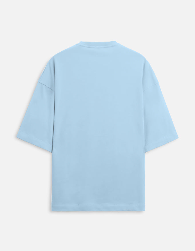 American Power Oversized Terry Tshirt oversized fit cotton fabric heavyweight fabric printed design detail view by HAViT Apparel
