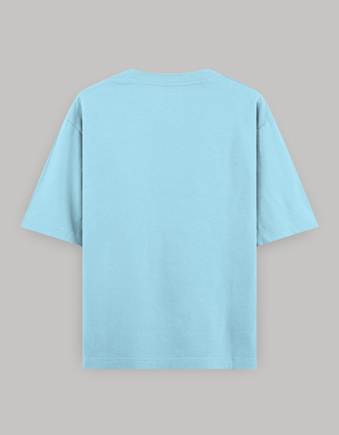Optimist Core Oversized Tee t-shirt oversized fit cotton fabric heavyweight fabric printed design detail view by HAViT Apparel