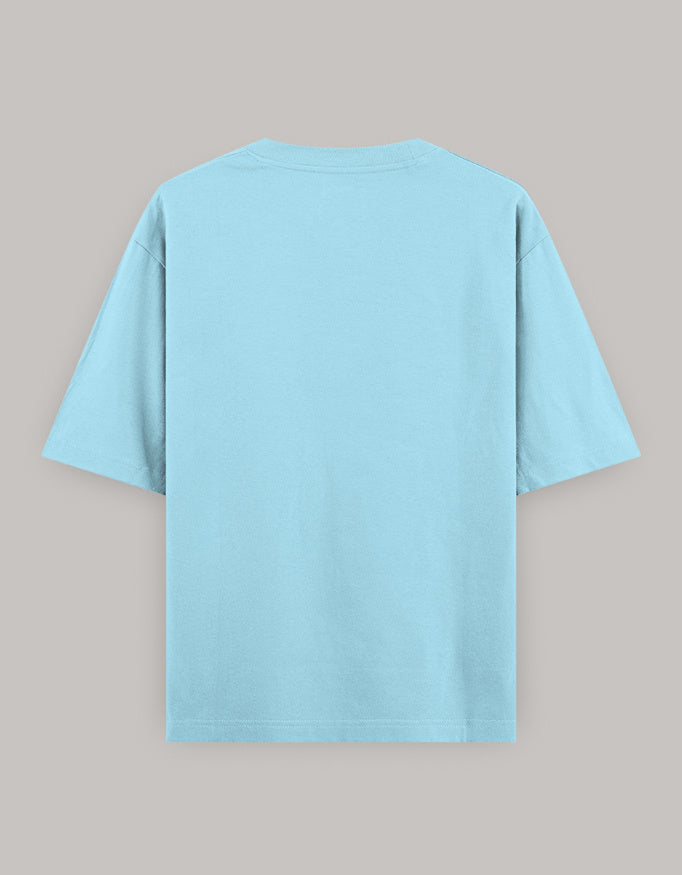 Self Love Bloom Oversized Tee t-shirt oversized fit cotton fabric heavyweight fabric printed design detail view by HAViT Apparel