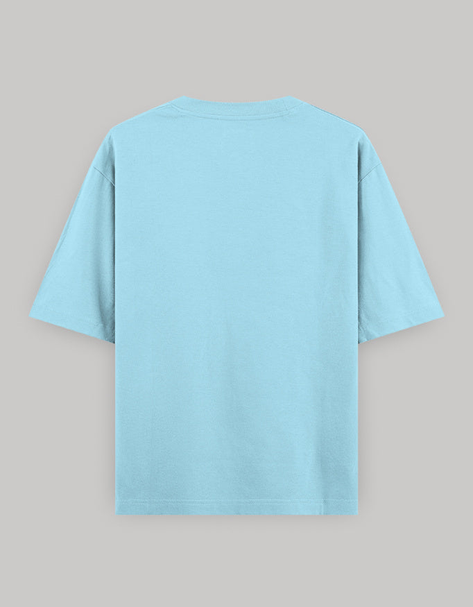Untamed Soul Oversized Cotton T-Shirt t-shirt oversized fit cotton fabric heavyweight fabric printed design detail view by HAViT Apparel