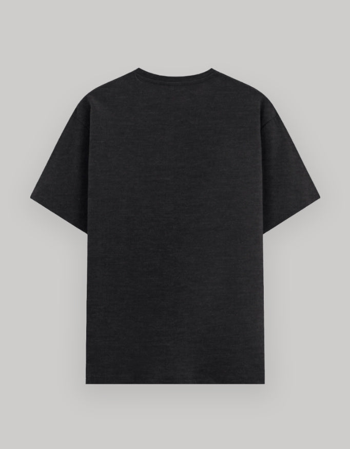 Never Give Up Basic Tee cotton fabric detail view by HAViT Apparel