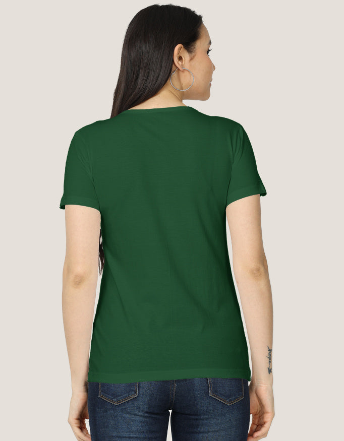 Women's Classic T-Shirt regular fit cotton fabric heavyweight fabric detail view by HAViT Apparel