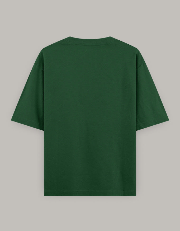 Muscle Hustle Oversize Tee oversized fit printed design detail view by HAViT Apparel