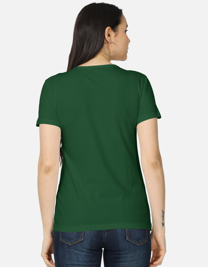 Women's Classic T-Shirt regular fit cotton fabric heavyweight fabric detail view by HAViT Apparel