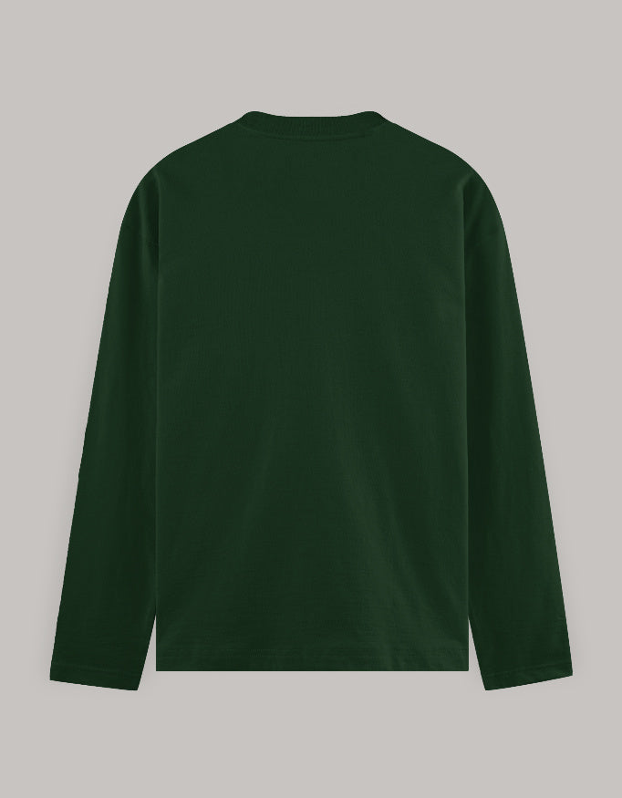 Full Sleeve T-Shirt regular fit cotton fabric heavyweight fabric detail view by HAViT Apparel