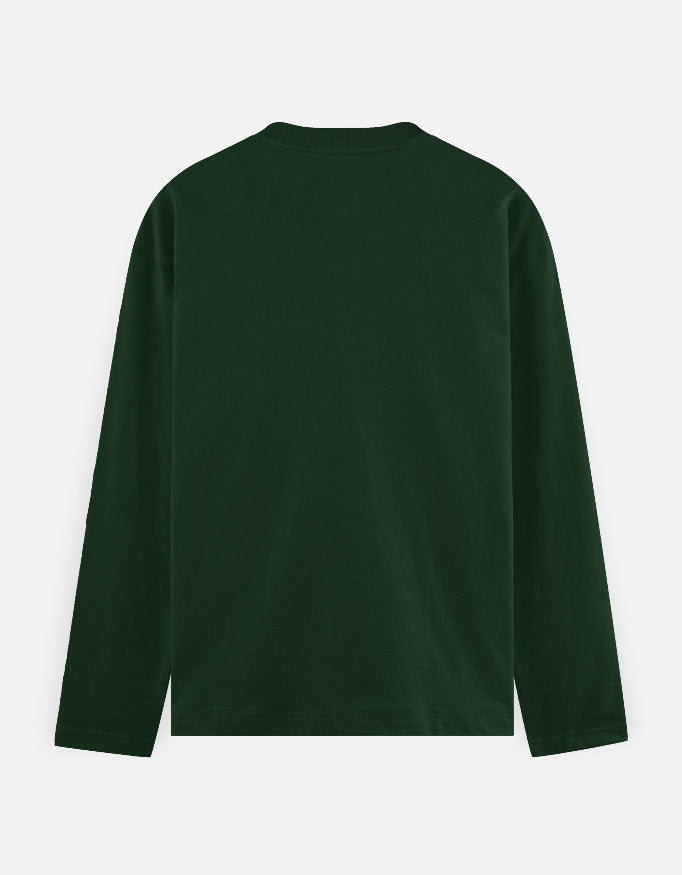 Men's Full Sleeve T-Shirt regular fit cotton fabric heavyweight fabric detail view by HAViT Apparel