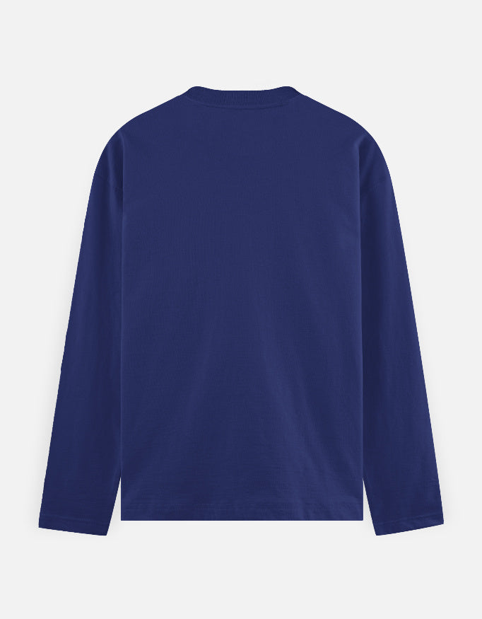 Men's Full Sleeve T-Shirt regular fit cotton fabric heavyweight fabric detail view by HAViT Apparel