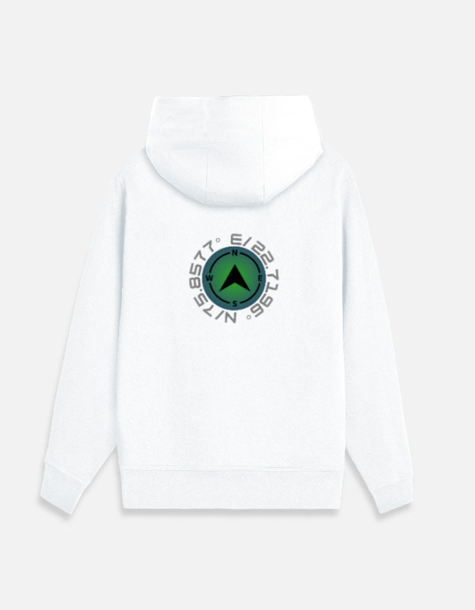 Urban Core Women's Zip-Up Hoodie – 400 GSM regular fit cotton fabric heavyweight fabric detail view by HAViT Apparel