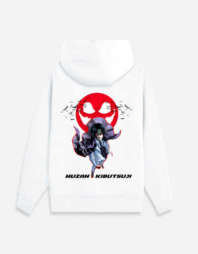 Anime Zip Hoodie hoodie regular fit cotton fabric heavyweight fabric printed design anime inspired design detail view by HAViT Apparel