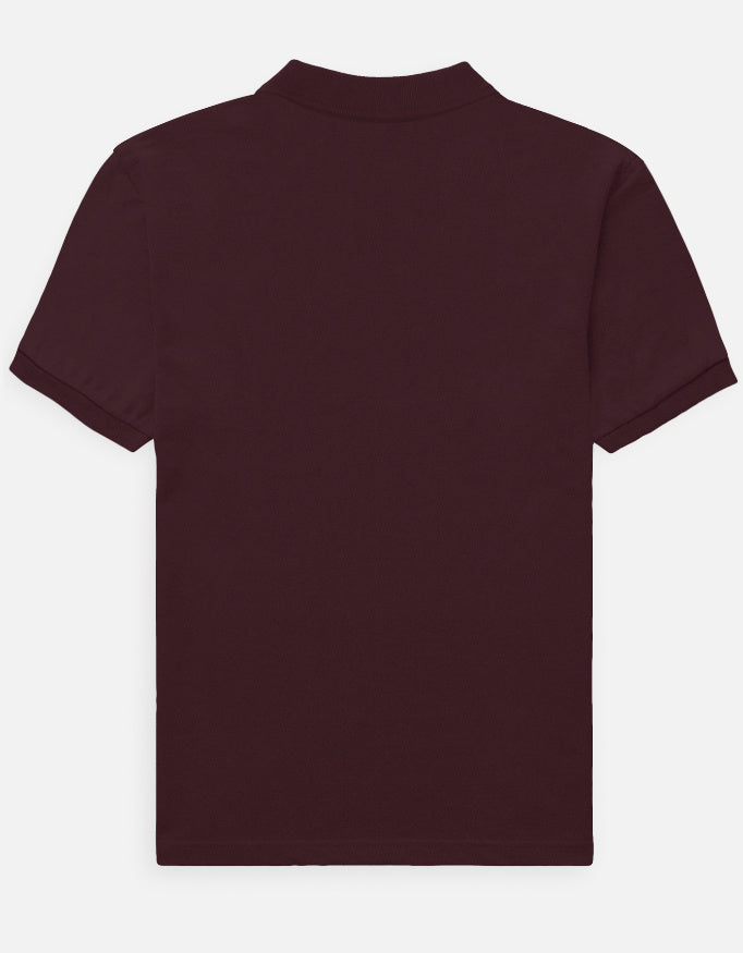 90- Men's Polo t-shirt regular fit cotton fabric heavyweight fabric detail view by HAViT Apparel