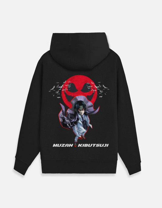 Anime Zip Hoodie hoodie regular fit cotton fabric heavyweight fabric printed design anime inspired design detail view by HAViT Apparel