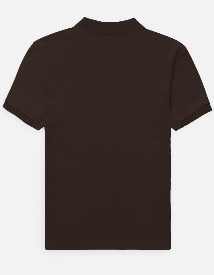 90- Men's Polo t-shirt regular fit cotton fabric heavyweight fabric detail view by HAViT Apparel