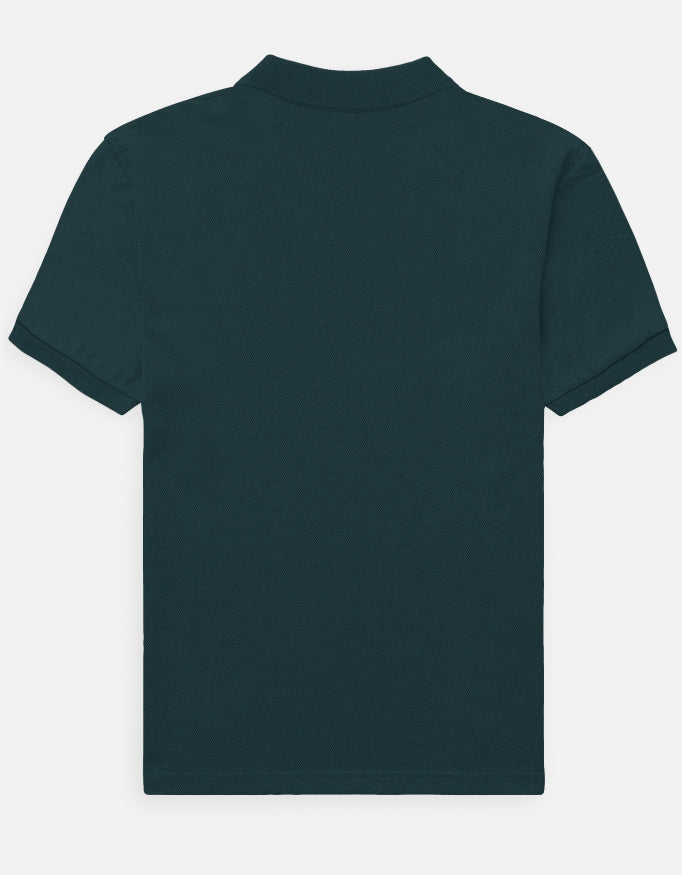 Classic Men's Polo t-shirt regular fit cotton fabric heavyweight fabric detail view by HAViT Apparel