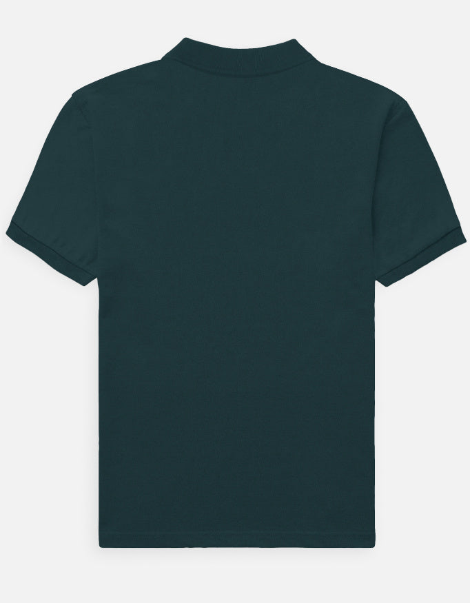 90- Men's Polo t-shirt regular fit cotton fabric heavyweight fabric detail view by HAViT Apparel