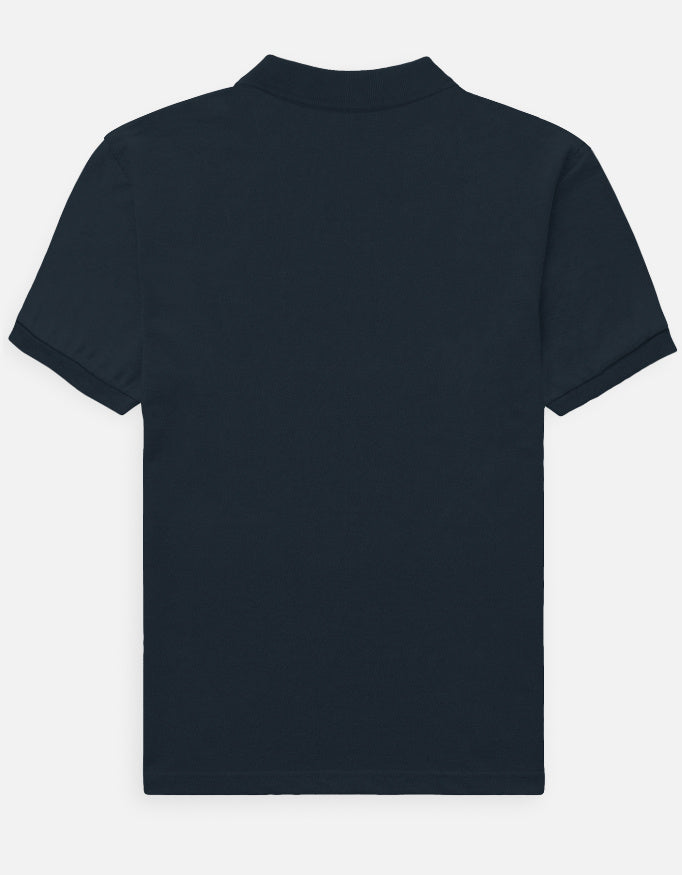 90- Men's Polo t-shirt regular fit cotton fabric heavyweight fabric detail view by HAViT Apparel