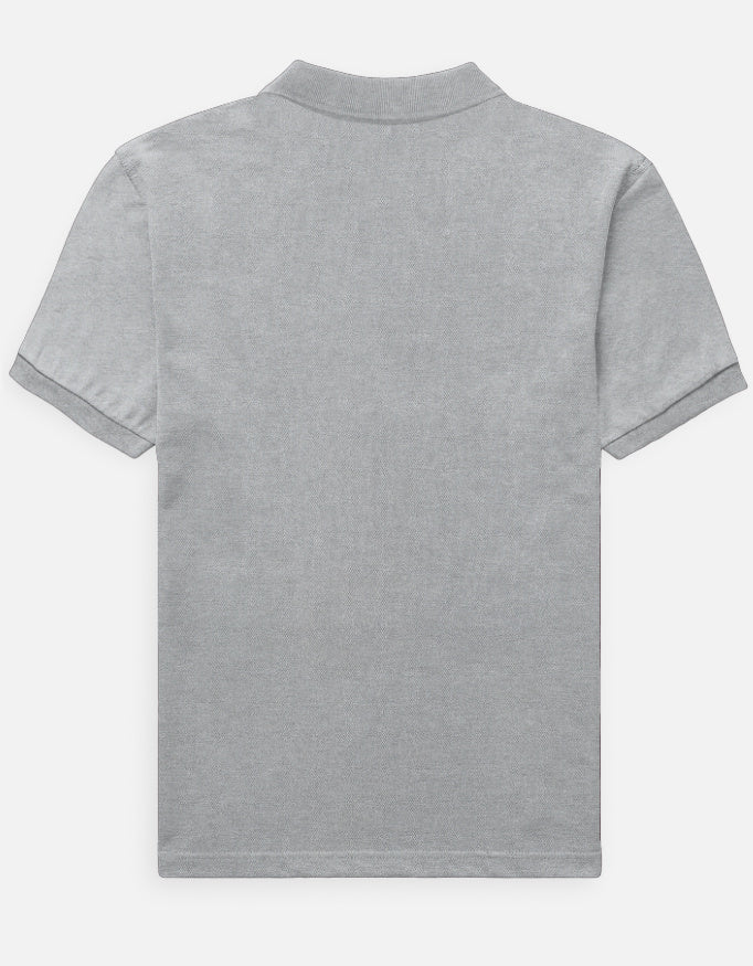 Classic Men's Polo t-shirt regular fit cotton fabric heavyweight fabric detail view by HAViT Apparel