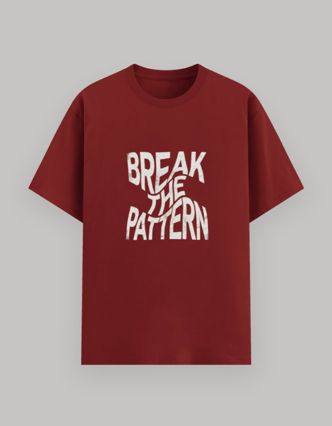 Break The Pattern Basic T-Shirt cotton fabric heavyweight fabric detail view by HAViT Apparel