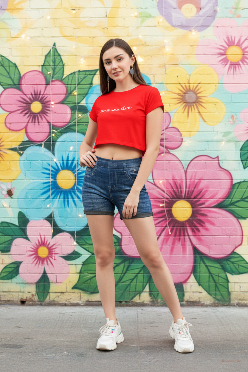 No Drama Please Crop Top