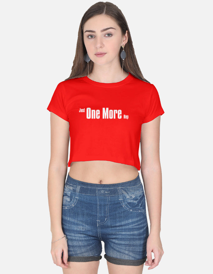 One More Minimal Crop Tee cotton fabric heavyweight fabric detail view by HAViT Apparel