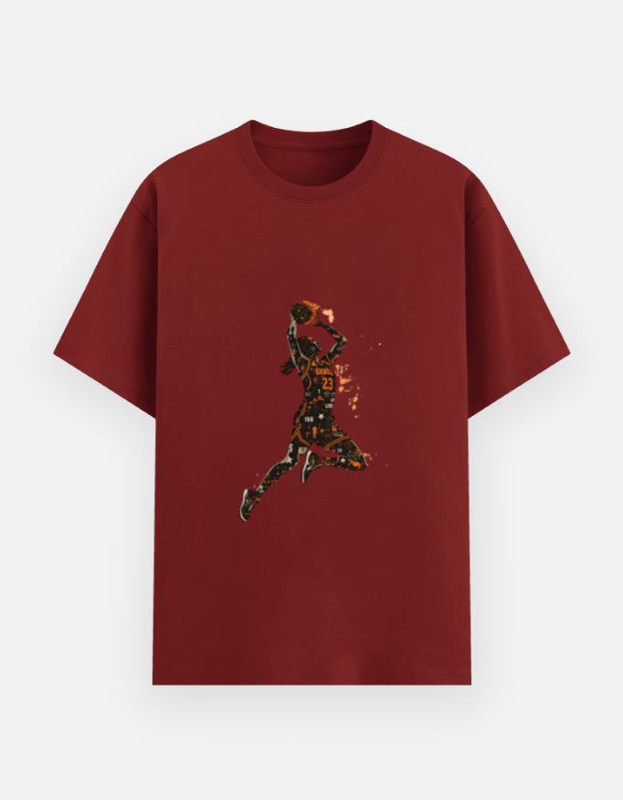 Unisex Basic T-Shirt cotton fabric heavyweight fabric detail view by HAViT Apparel