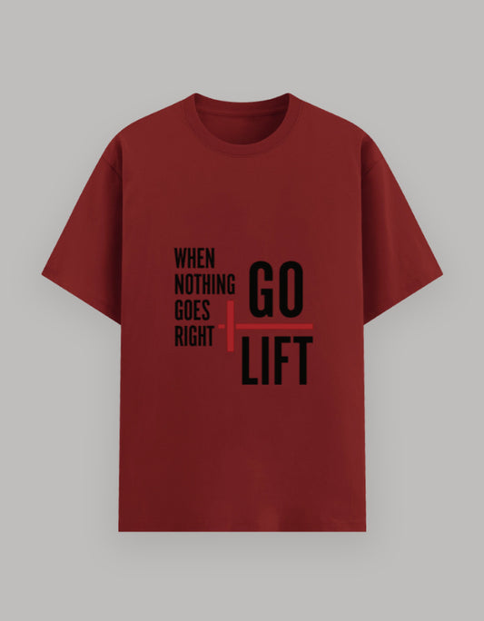 Go Lift Basic Tee t-shirt detail view by HAViT Apparel