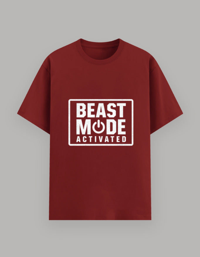 Beast Mode Basic Tee t-shirt printed design detail view by HAViT Apparel