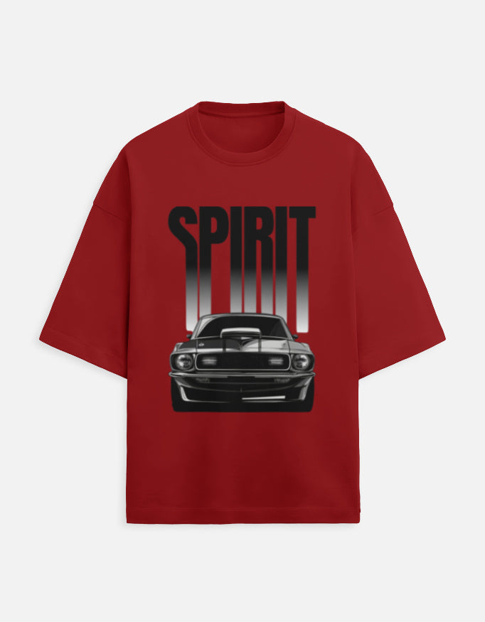 Midnight Sprint Oversized Terry Tshirt oversized fit cotton fabric heavyweight fabric graphic print detail view by HAViT Apparel