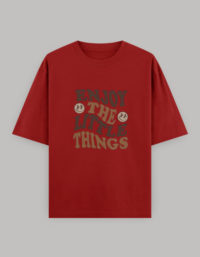 Mindful Living Oversized Cotton T-Shirt t-shirt oversized fit cotton fabric heavyweight fabric printed design detail view by HAViT Apparel